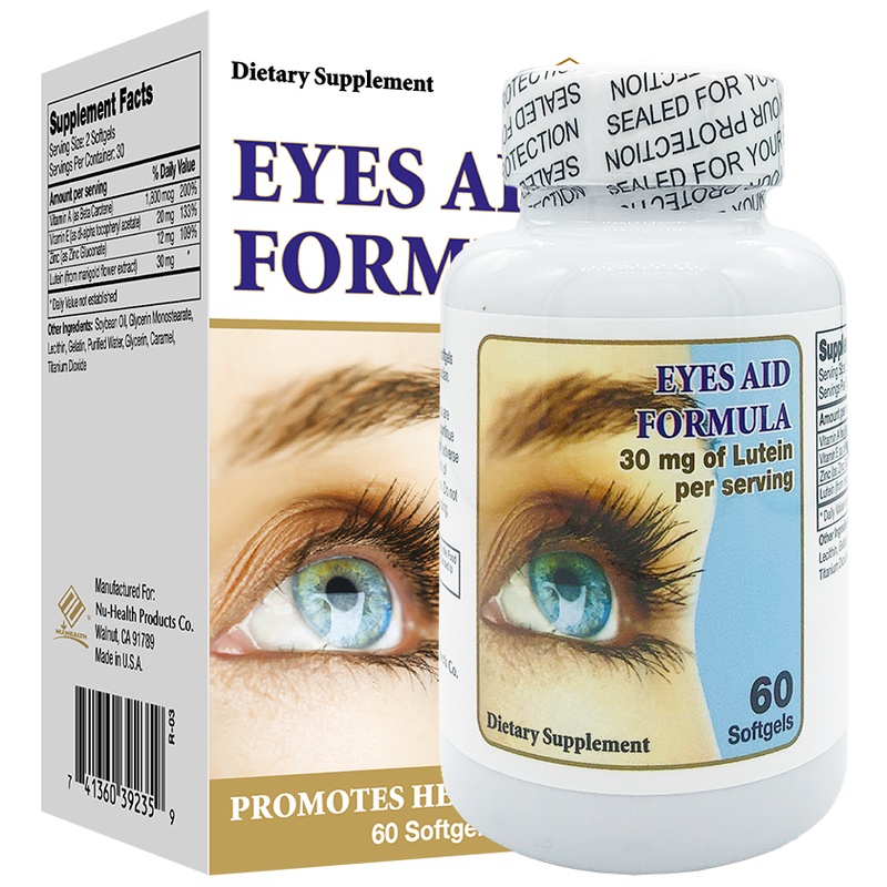 EYES AID FORMULA Bổ sung vitamin A, vitamin E và lutein, Hỗ trợ tăng cường thị lực