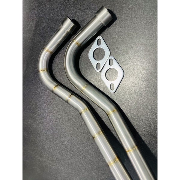 Cổ bô inox 304 mối hàn TiTan size 27 gắn bô zin chuẩn fom đẹp dành cho xe wave/dream/cup...