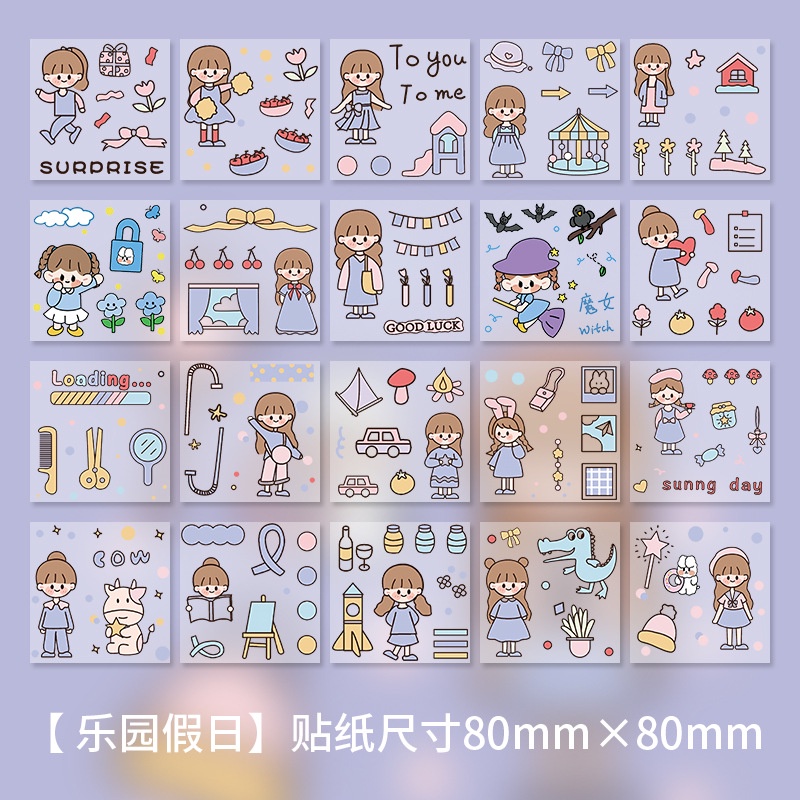 Miếng Dán Trang Trí Hình Hoa Độc Đáo Xinh Xắn, Sticker dán điện thoại, trang trí