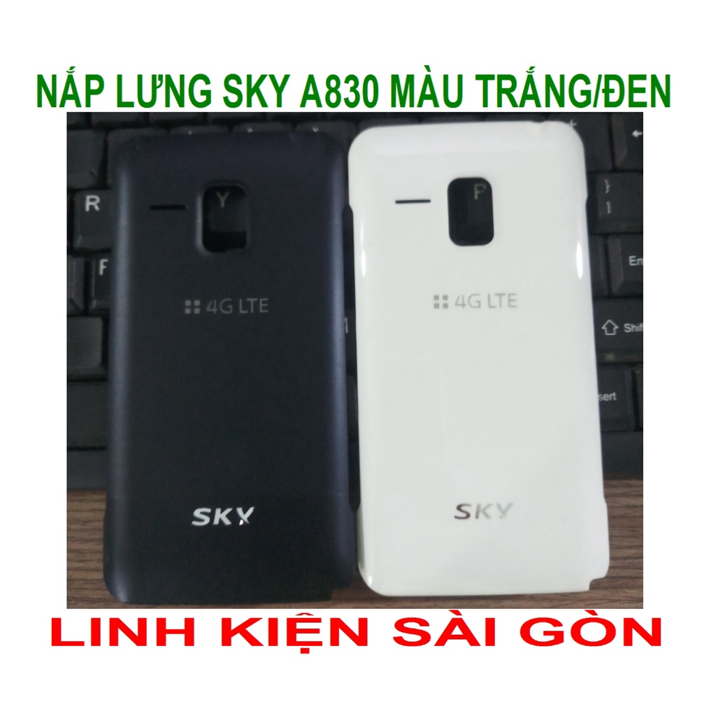 NẮP LƯNG SKY A830 MÀU TRẮNG/ĐEN