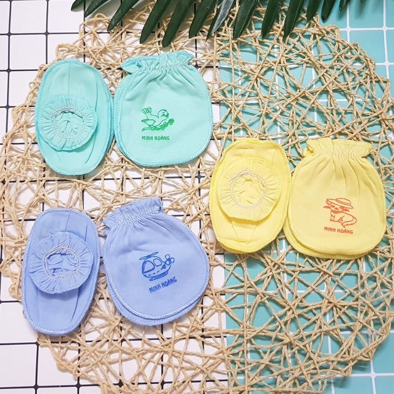 Combo 5 đôi bao tay + 5 đôi bao chân cho bé sơ sinh