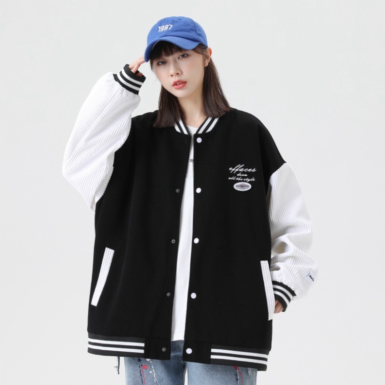 Áo khoác Bomber nỉ giới tính , áo khóa ngoài nỉ nhung tăm Form rộng phong thái korea cực nóng 2023_F04 | BigBuy360 - bigbuy360.vn