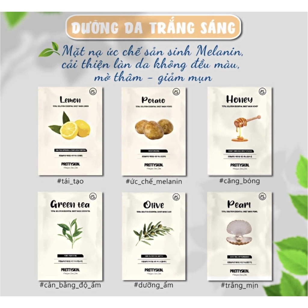 Mặt Nạ Dưỡng Da Prettyskin Hàn Quốc 23g
