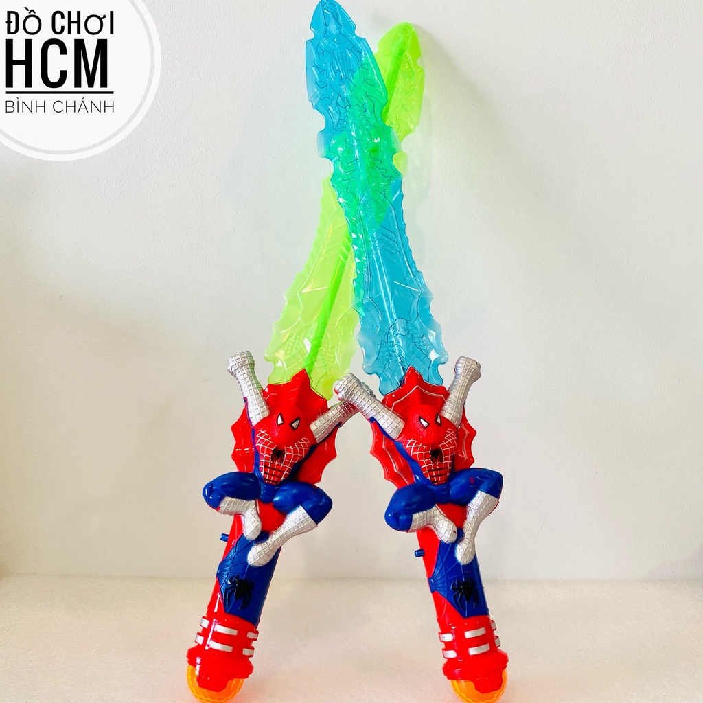 Đồ chơi trẻ em thanh kiếm người nhện cho bé thích siêu anh hùng marvel spiderman lazer
