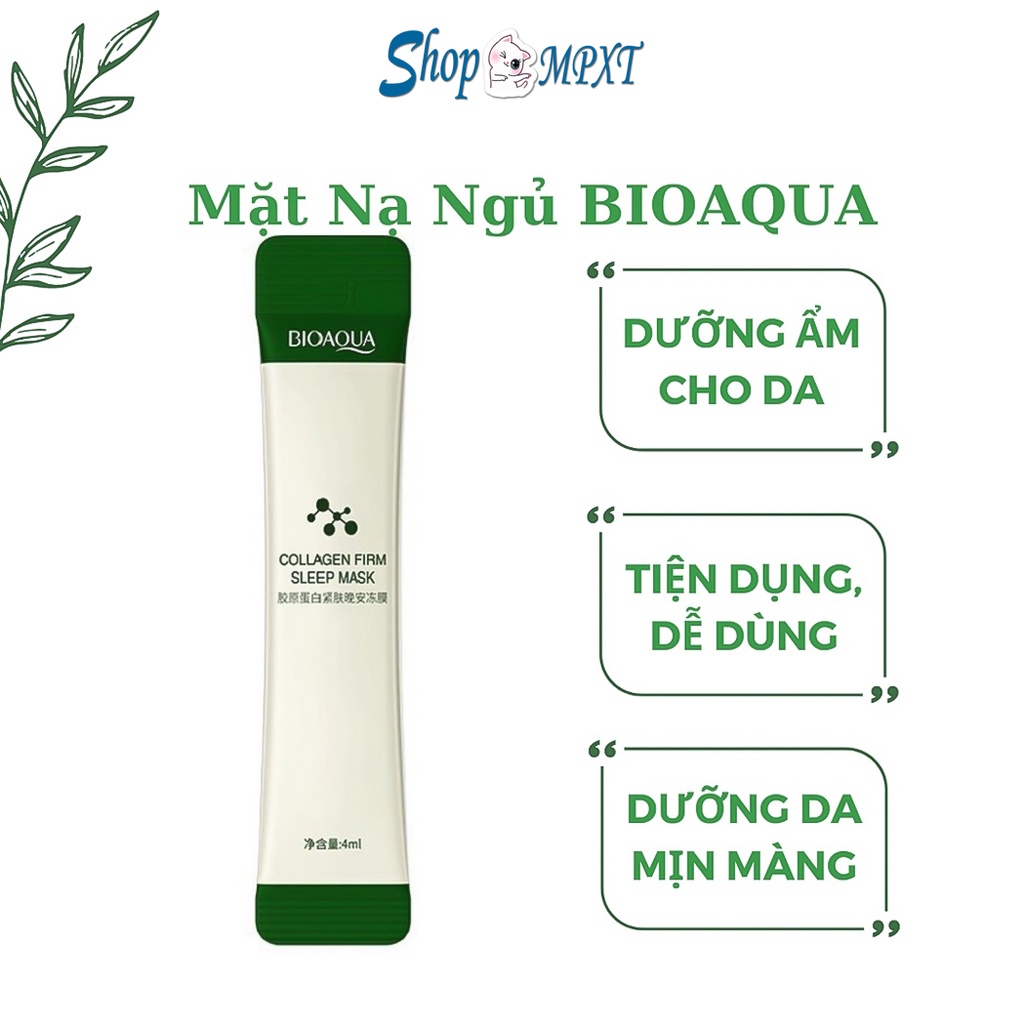 Mặt nạ ngủ Bioaqua collagen kiểm soát dầu làm săn chắc da và se khít chân lông
