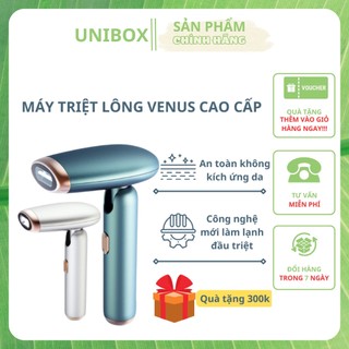 Máy triệt lông vĩnh viễn, máy triệt lông mini Venus Hair Remove cao cấp an toàn tại nhà - Quà tặng 300k