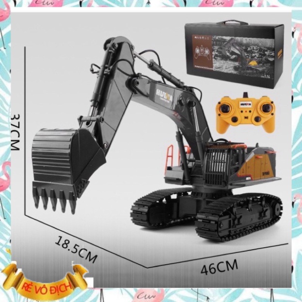 [HSP CAR]  Huina 1592 - Máy xúc điều khiển từ xa Hulna 592 - Mô hình xe cuốc điều khiển từ xa RC , t