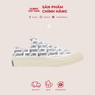 Converse Chuck 70 Signature Mi Gente | Giày Thể Thao 1970s Trắng Chữ Đen 168698V