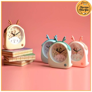 🌺đồng hồ báo thức để bàn hoạt hình dễ thương đồng hồ để bàn mini🌺