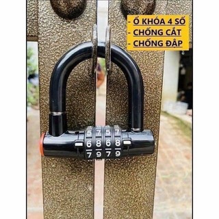 Ổ khoá chữ u chống trộm 4 số cao cấp