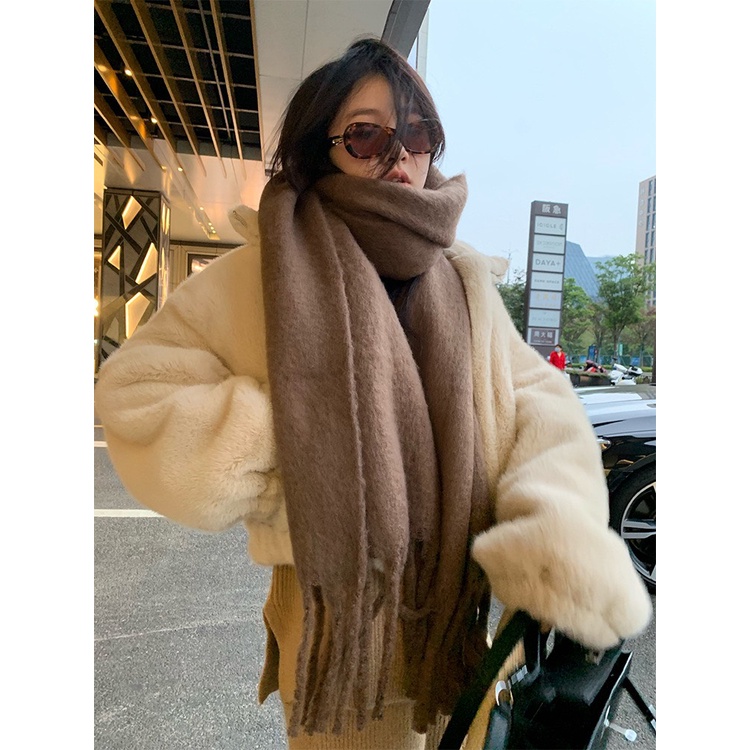 KHĂN CHOÀNG CHẤT LEN LÔNG CỪU TONE MÀU PASTEL