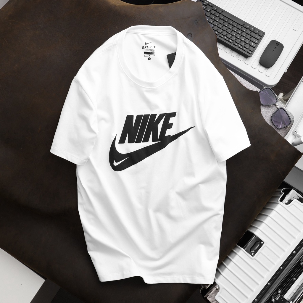 Áo thun thời trang thể thao, áo phông nam chất liệu cotton 4 chiều, logo in nổi cao cấp N22