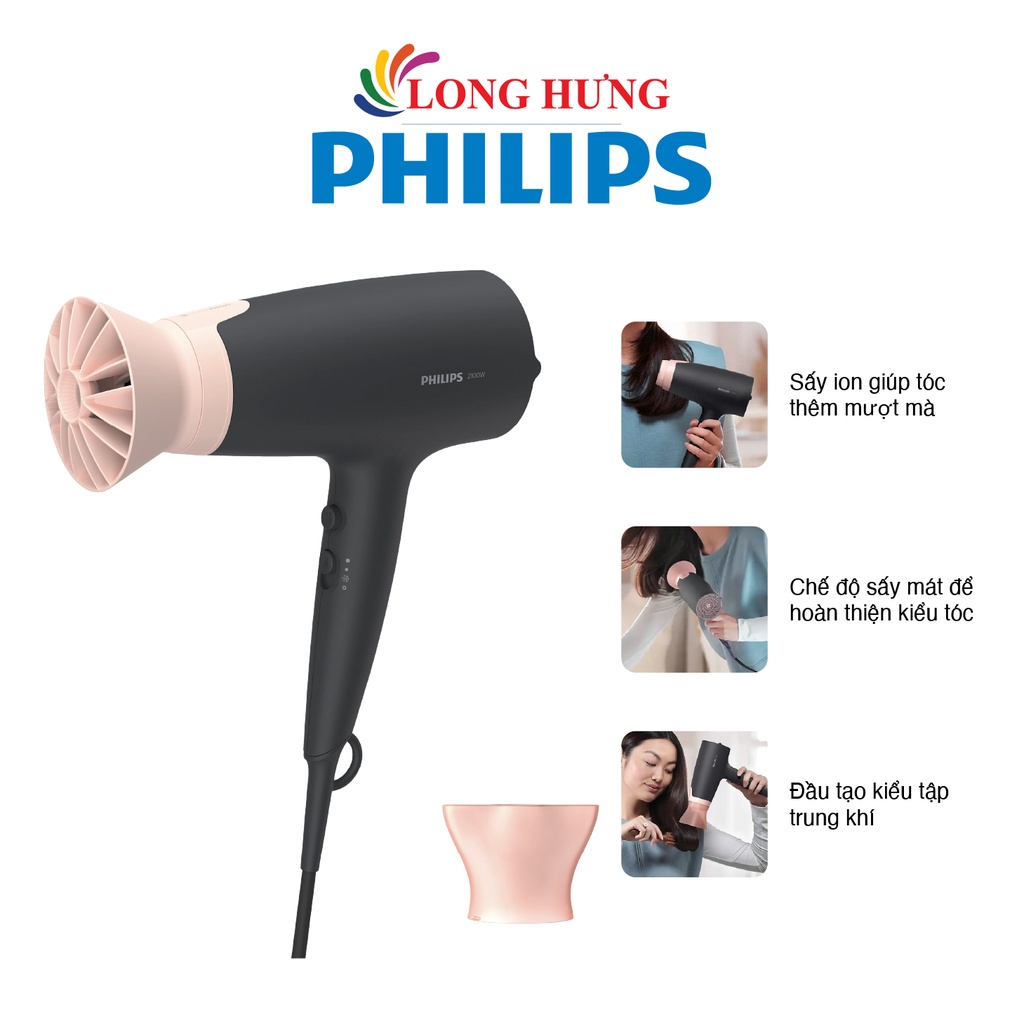 Máy sấy tóc Philips BHD350/10 - Hàng chính hãng