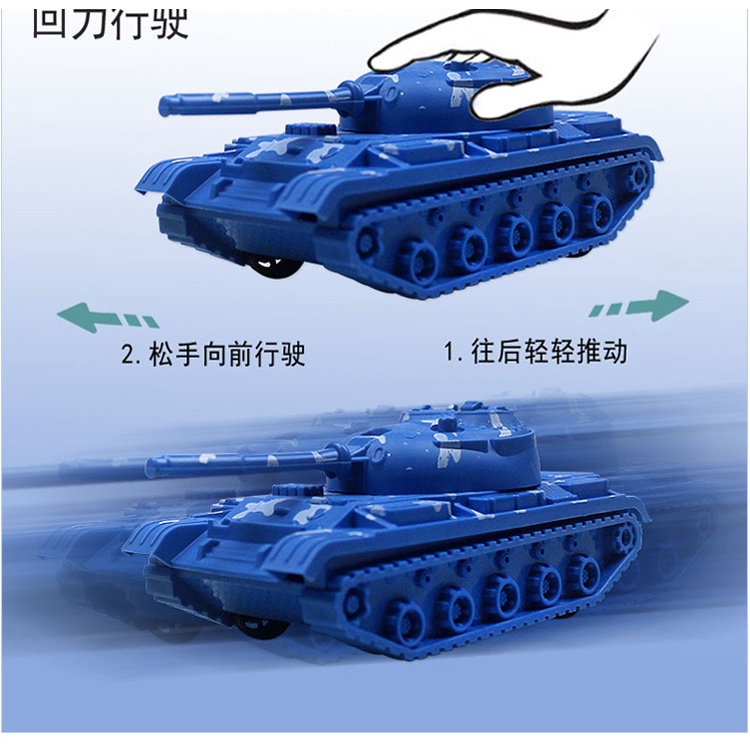 Đồ chơi xe tăng chạy bằng cót, Ô tô đồ chơi mô hình nhựa ABS cho bé