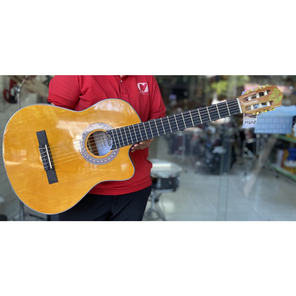 Đàn guitar classic Dallas DL-39CE chính hãng có EQ 7545