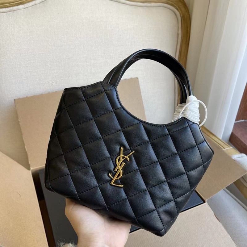 Túi Xách Y.S.L Tote Size 20cm Màu Đen, Trắng