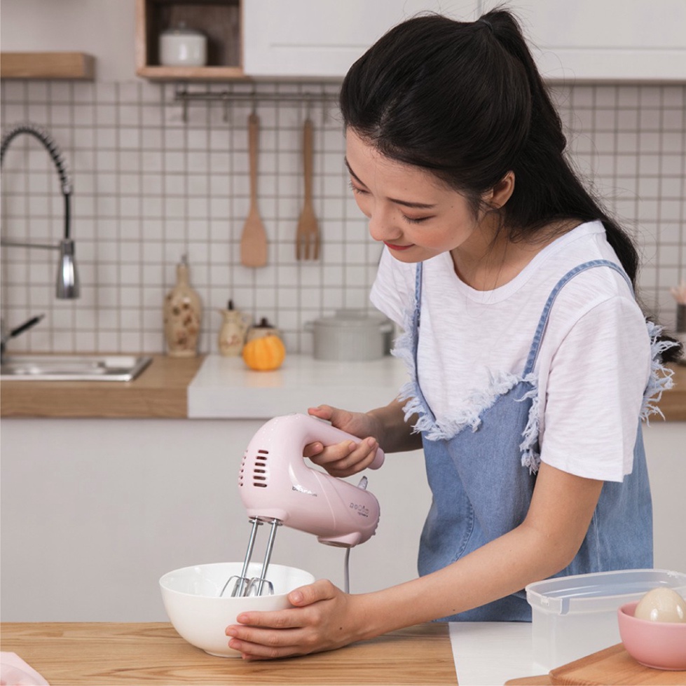 Máy Đánh Trứng Cầm Tay Bear 5 Tốc độ DDQ-A01G1 - Hàng Chính Hãng - Bảo Hành 18 Tháng