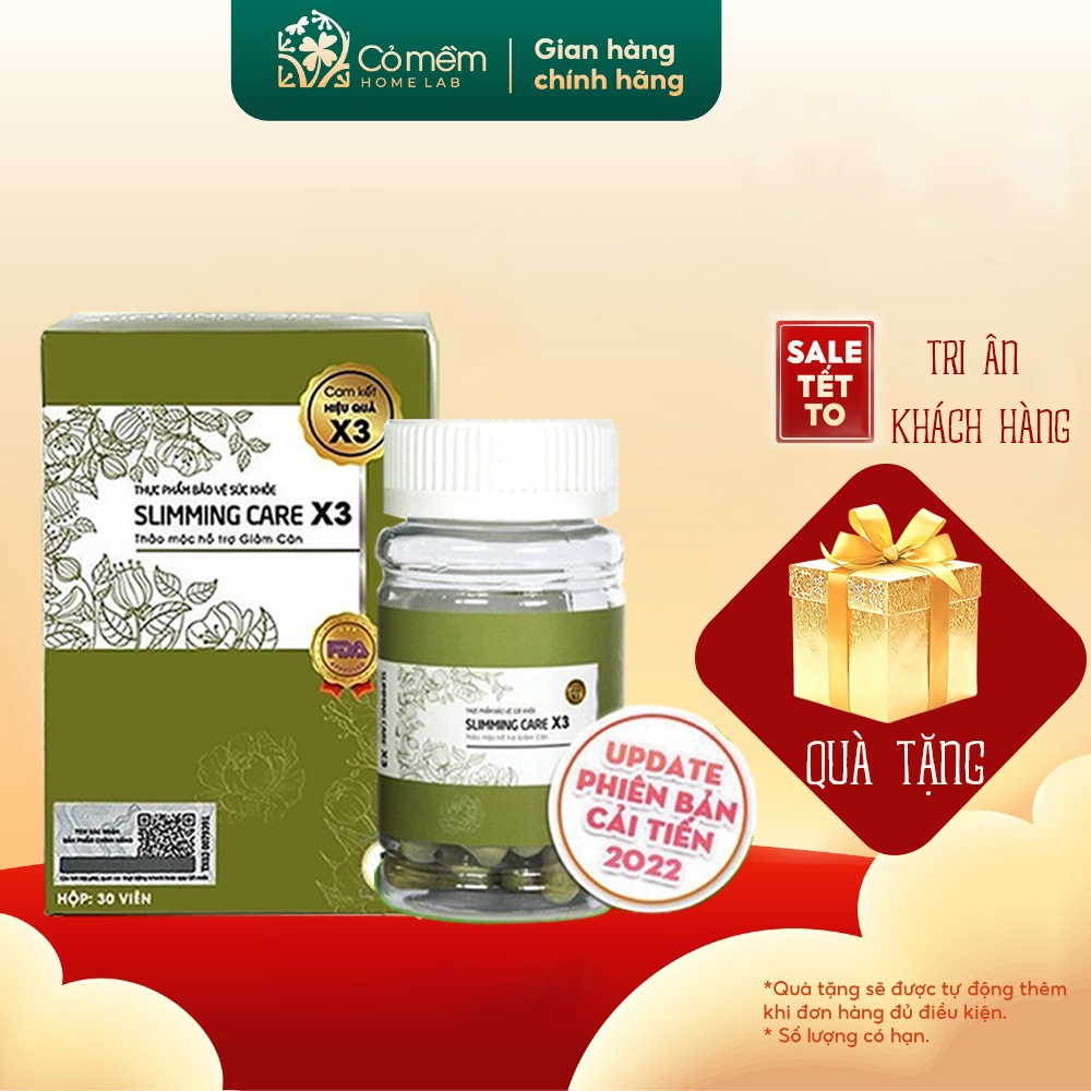 Giảm Cân Slimming Care X3 Chính Hãng Thảo Mộc Giảm Cân Slim X3 Hỗ Trợ Giảm Mỡ Bụng Cho Người Lờn Thuốc