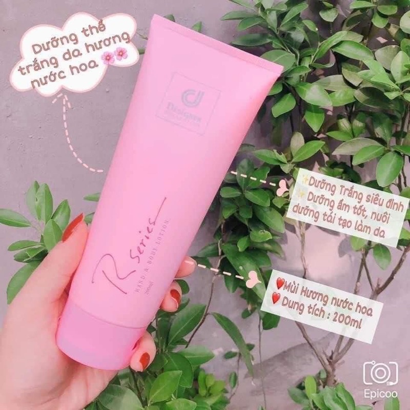 Combo 3 Món Lăn, Xịt Thơm Body, Dưỡng Thể Rseries Hương Nước Hoa