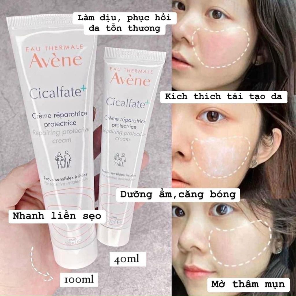 Kem làm dịu phục hồi, tái tạo da Avene Cicalfate Repair Cream 40ml (Pháp) Chính Hãng