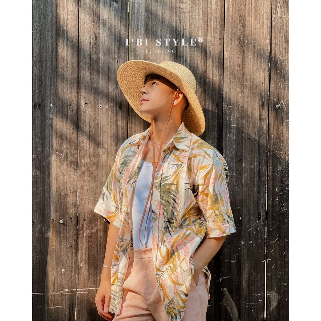 Áo Sơ Mi Tay Ngắn Linen Tropical