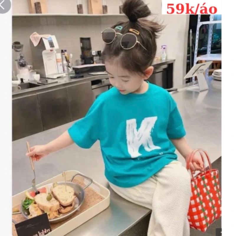 Áo phông trẻ em chất cotton mát lạnh, đủ size 12-39kg cho bé