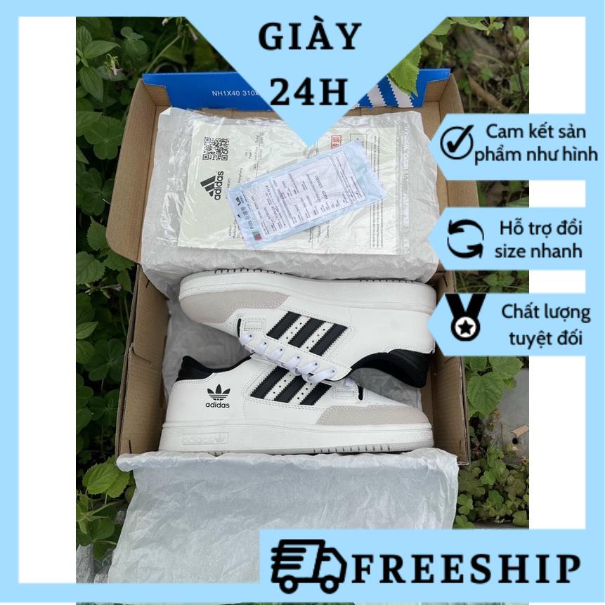 Giày Adidas Forum Low 85, Sọc Đen Trắng Mới Nhất