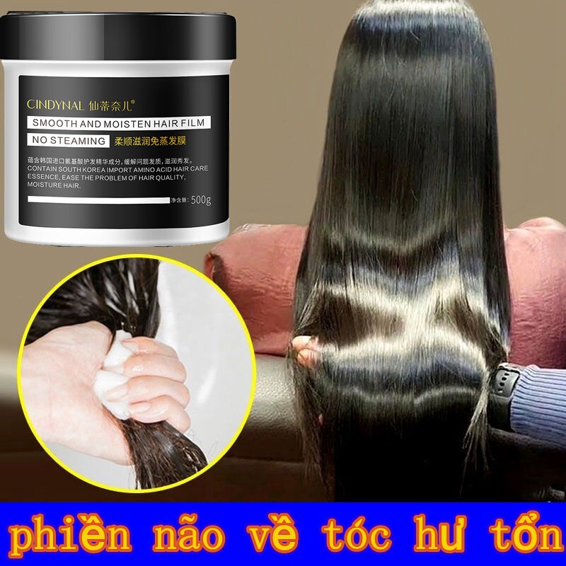 Mặt nạ tóc tiệm làm tóc Dầu dưỡng tóc Phục hồi tóc khô Cải thiện độ xoăn cứng Dầu xả dưỡng đa tác động 500ML