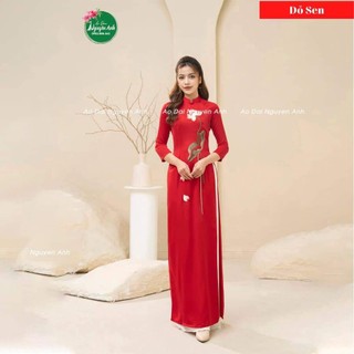 Áo dài may sẵn LỤA tây thi 3 màu lựa chọn