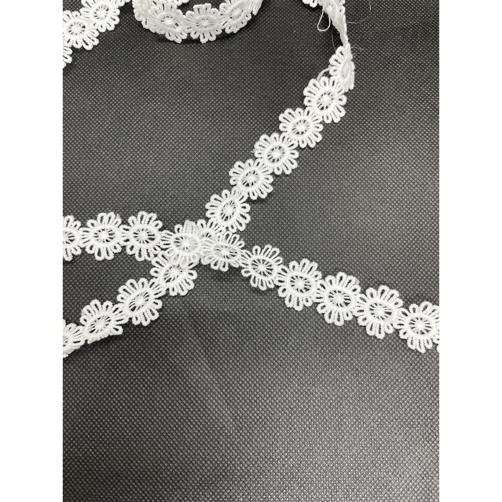 - 1m viền ren cotton hình hoa