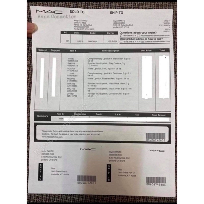 Son M.A.C các màu phiên bản giới hạn fullsize