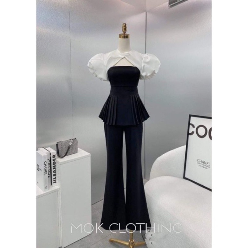 Áo Tacta Tay Phồng Thiết Kế Cao Cấp Xếp Li Hàng Chuẩn Đẹp Loại 1