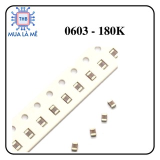 Điện trở dán 0603-180k 1%