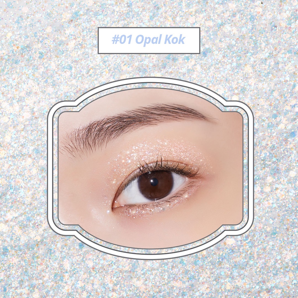 Nhũ trang điểm mắt lấp lánh dạng lỏng Glikok Liquid Eye Glitter 2g