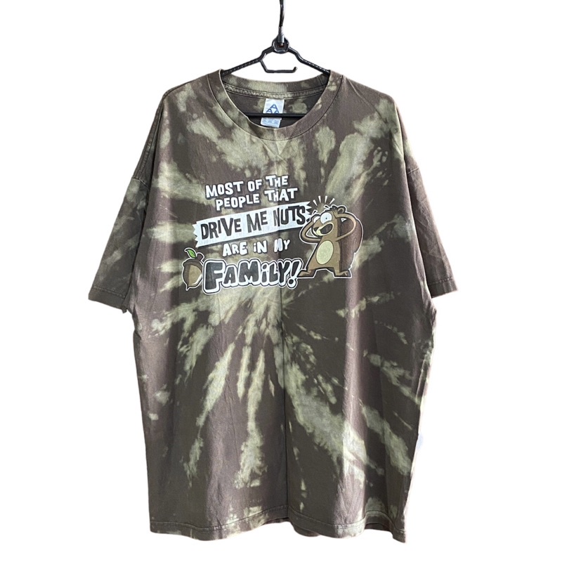 Áo Thun Mỹ Loang Màu 2hand Siêu Phẩm VINTAGE Hiệu 3A Size 2XL Vải Dày Dặn