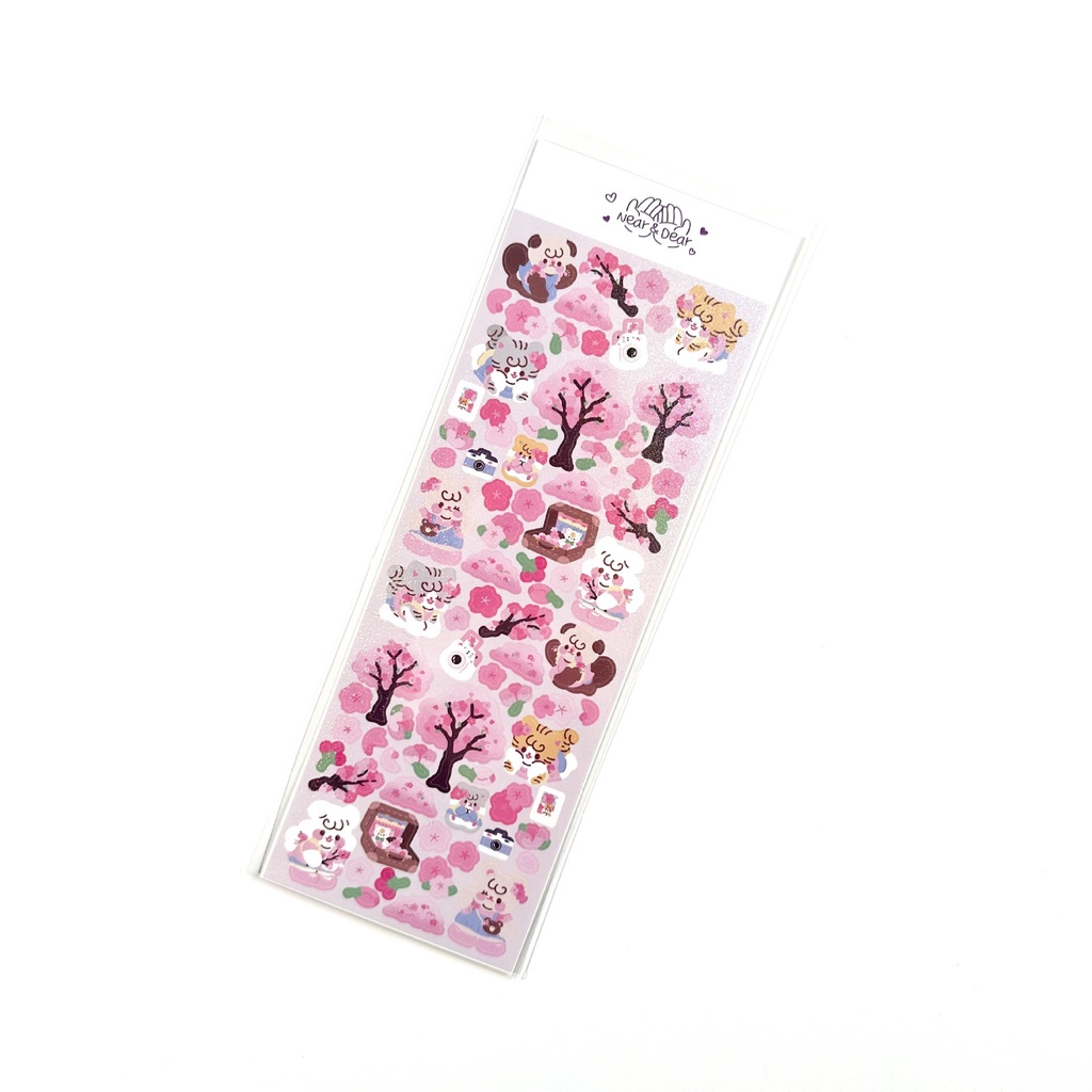 Nhãn Dán Hoạ Tiết Hoạt Hình Dễ Thương Phong Cách Hàn Quốc