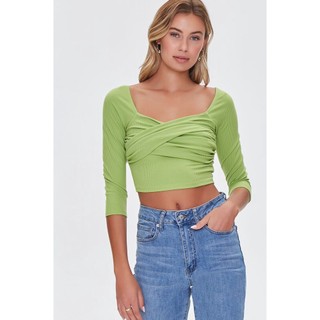Áo Crop Top xoắn ngực - Crossover Crop Top