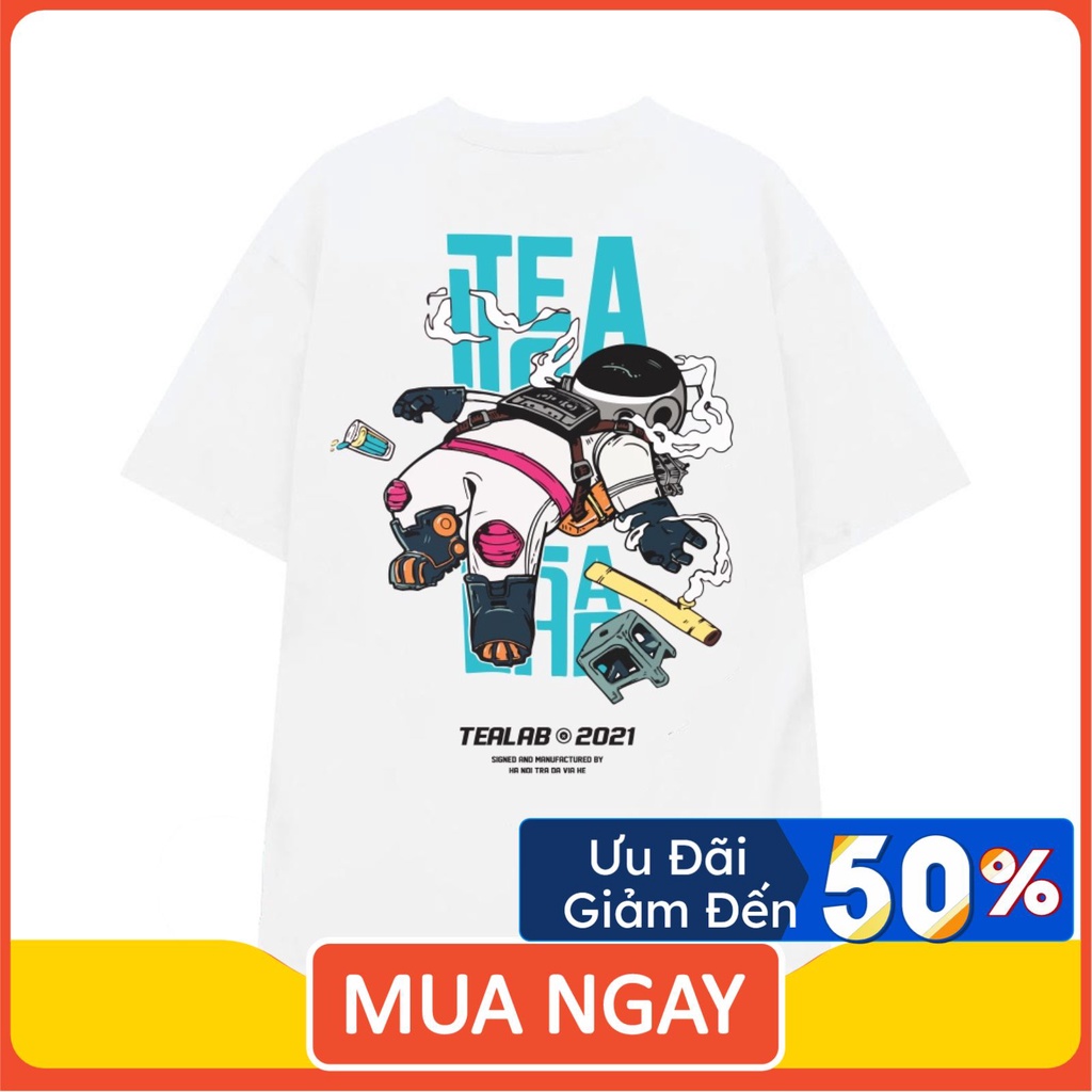 Áo thun Trà Đá Vỉa Hè - Áo thun oversize tay lỡ dáng dài Tee Hà Nội cá tính TranNgocStore29