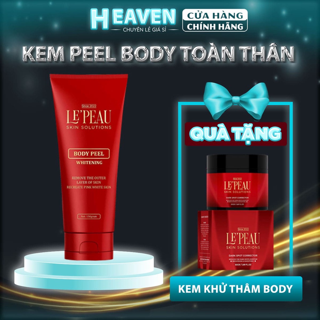 Peel da body toàn thân LEPEAU, peel body trắng sáng hỗ trợ mờ thâm sạm sau 7 ngày 150ml | BigBuy360 - bigbuy360.vn