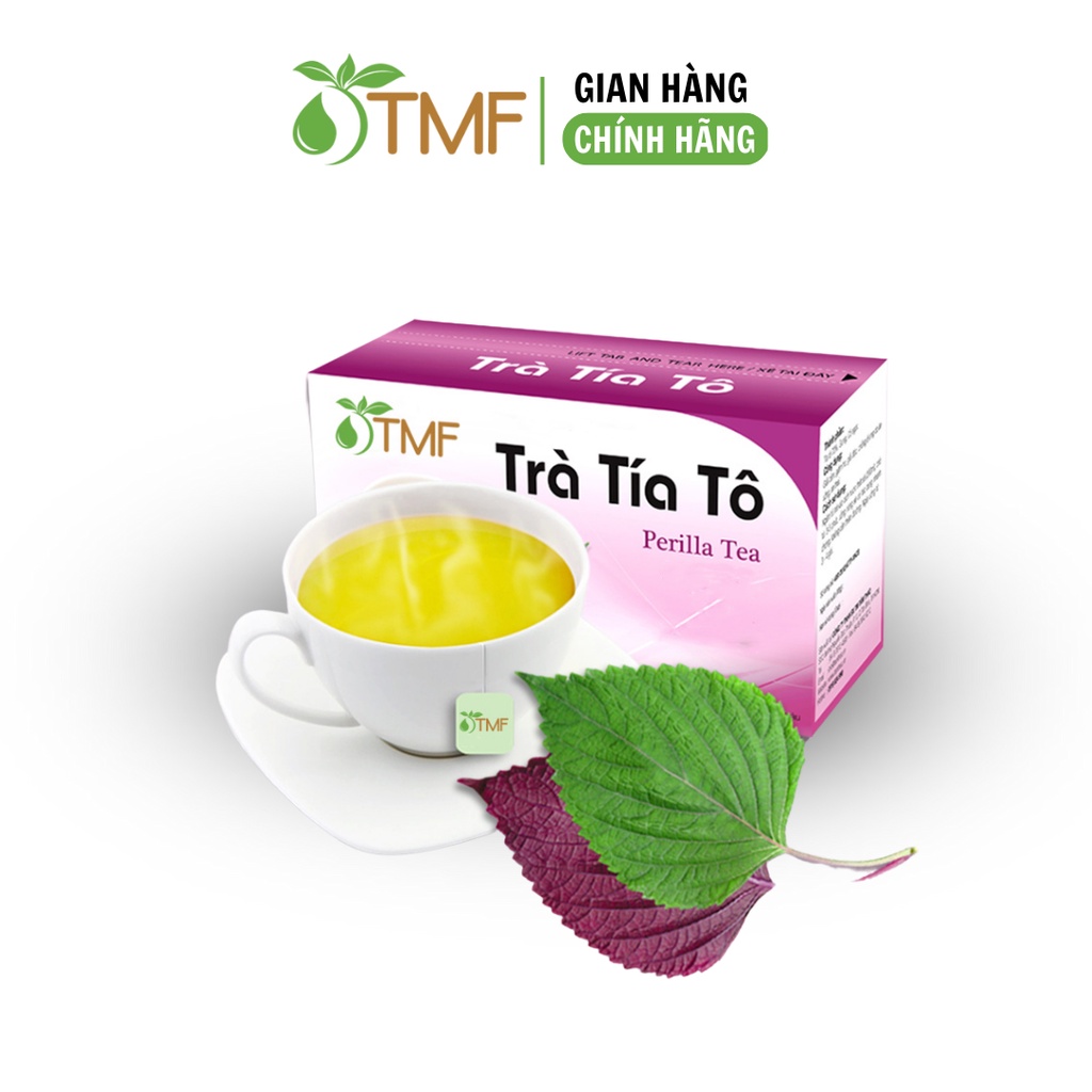 Trà tía tô túi lọc hộp 20 gói giải cảm giảm ho dị ứng TÂM MINH FOODS TMF