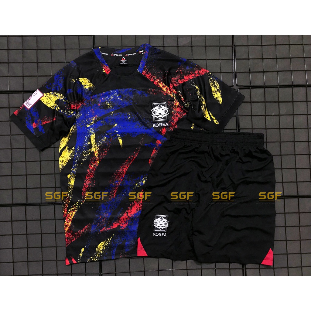 Đồ Bóng Đá Tuyển HÀN QUỐC đen sân khách 2023