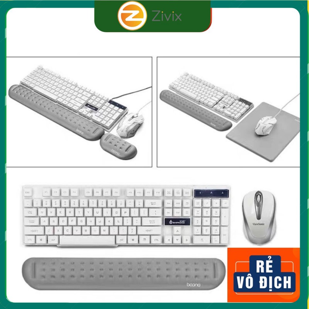 ❤️Đệm Kê Tay Bàn Phím Chuột Máy Tính chống mỏi cổ tay cao cấp chính hãng Baona