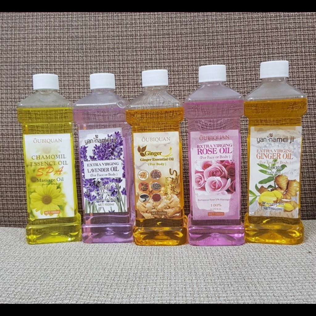 Dầu massage body hoa hồng, hoa cúc, hoa lavender...  thơm dịu nhẹ, masage trơn tay 500ml