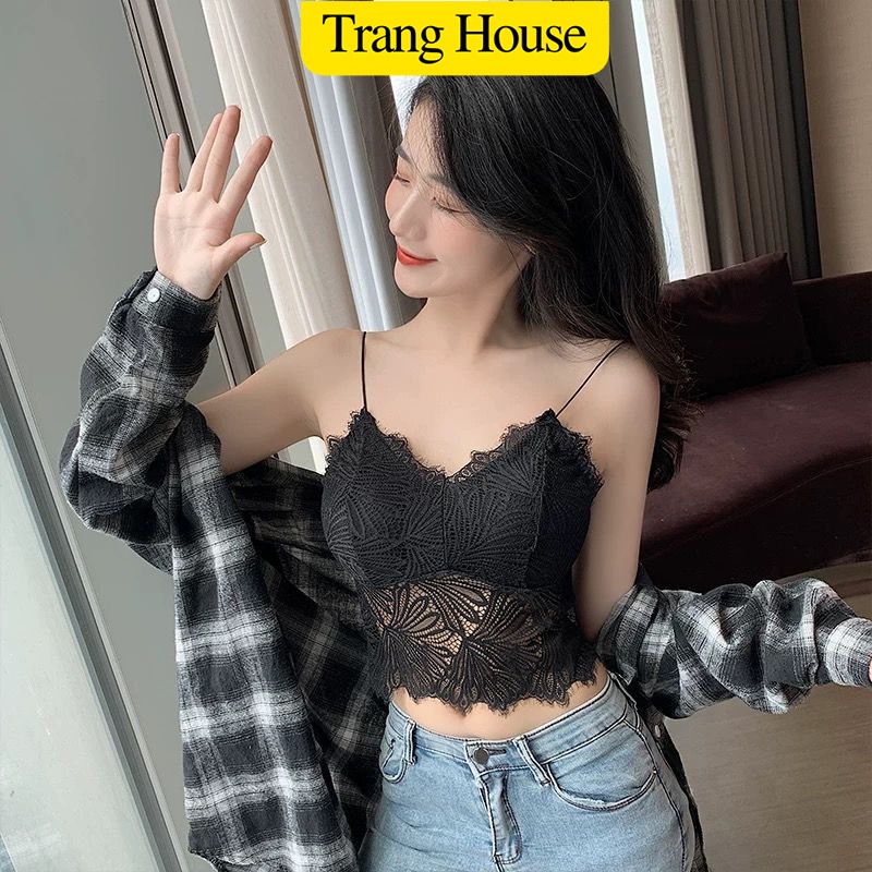 Áo Bra Ren Hoa Lá Dáng Lửng Sexy B 2817 - TRANG HOUSE