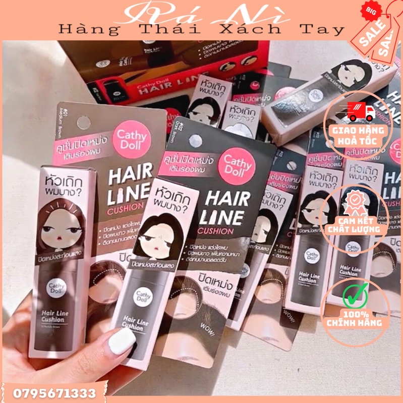 Phấn Che Khuyết Điểm Tóc Bút Chấm Hói Cathy Doll Hair Line Cushion Thái Lan (2g)