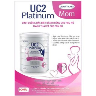 Sữa bột UC2 Platinum Mom 800g