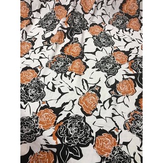 Vải linen tưng pha bột hoa HQ - khổ 1,4m