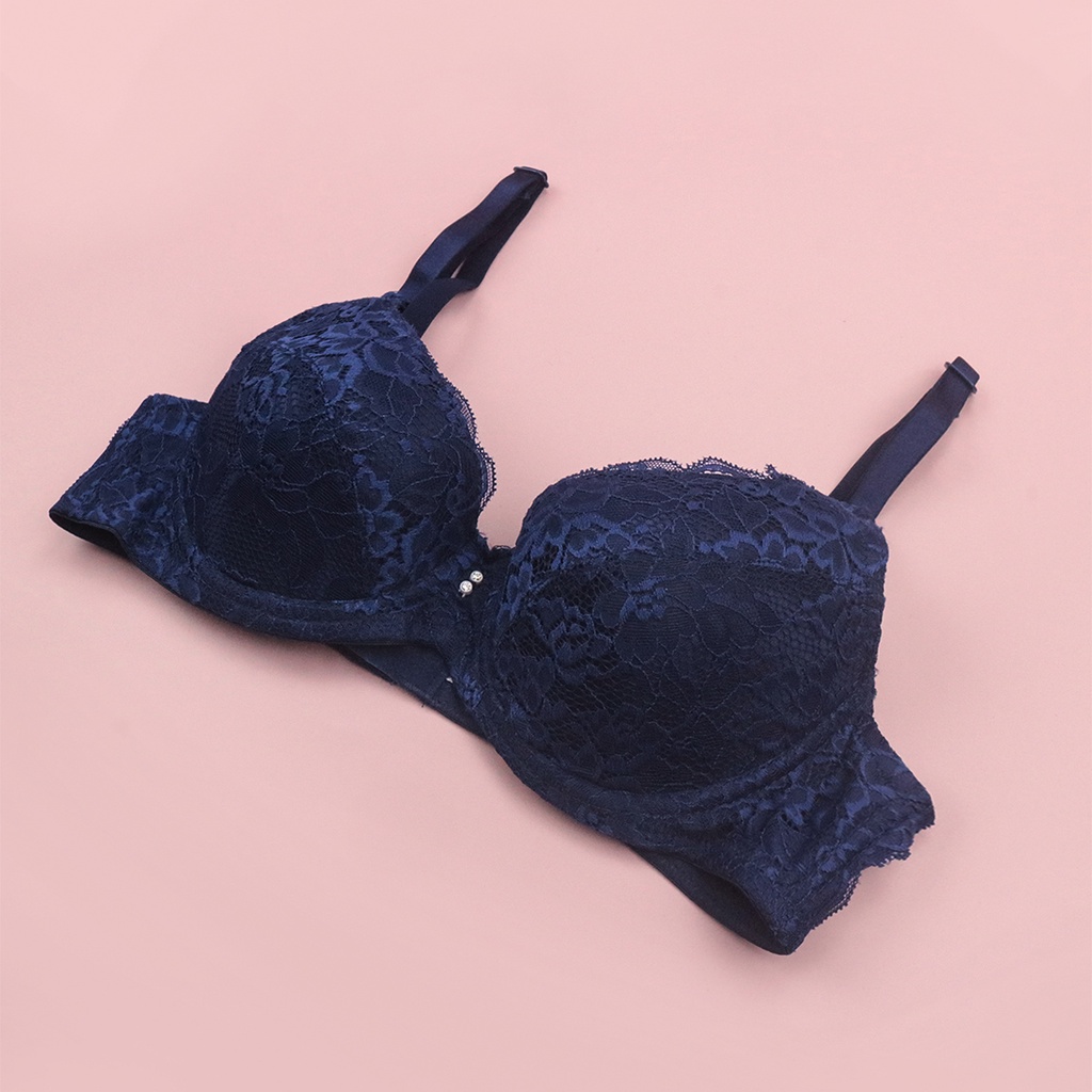 Áo Lót Nữ Ren Mỏng Có Gọng Nâng Ngực Luperi Đệm Mỏng Bản 2 Móc Trẻ Trung LV84X