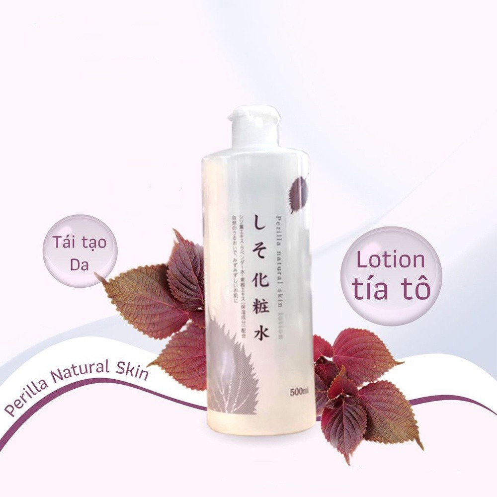 Nước hoa hồng lotion toner diếp cá, tía tô giảm mụn Chinoshio Nhật Bản