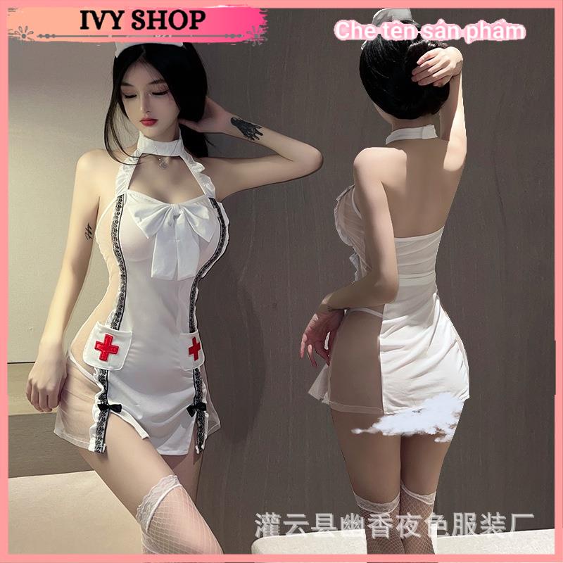 Váy Ngủ Y tá Nữ Cao Cấp Đồ Ngủ Sexy Cosplay Gợi Cảm YT175